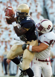 A quarterback under pressure