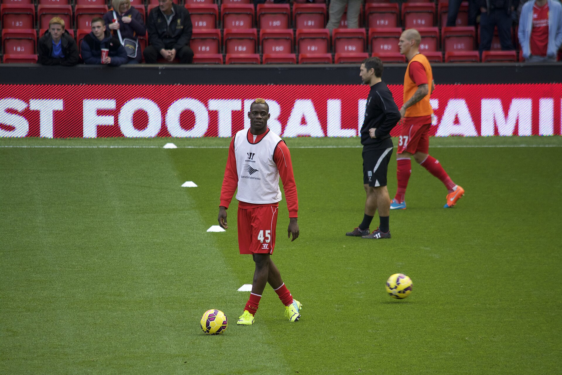 Celebrating a goal