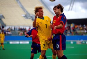 Heading the ball in football
